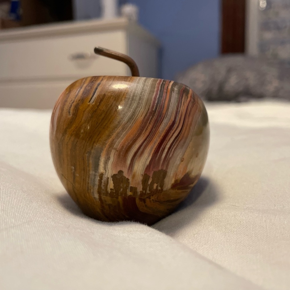 Onyx Apple paperweight